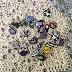 Gothic Halloween Shoe Charm Jibbitz 23pc Set